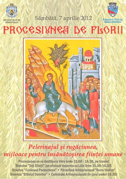 Procesiune de Florii în Arhiepiscopia Râmnicului Poza 92919