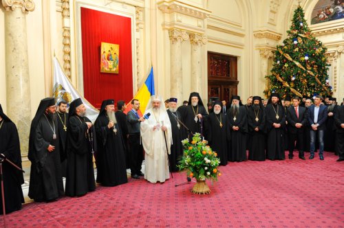 Patriarhul României a fost felicitat de ziua numelui Poza 88579