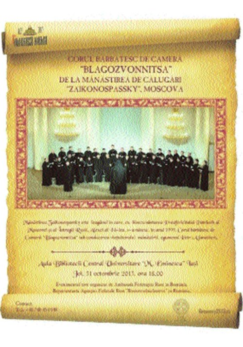 Corul de Cameră „Blagozvonnitsa“ va concerta la Iaşi Poza 82980