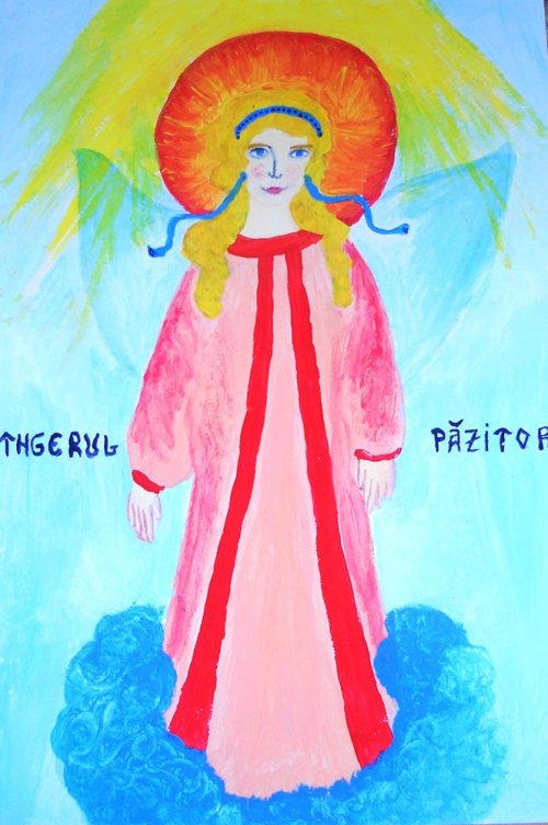 Portretul îngerului păzitor, făcut de copiii clujeni Poza 82724