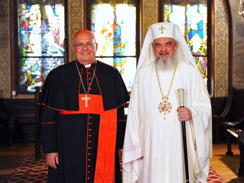 Cardinalul Leonardo Sandri, în vizită la Patriarhia Română