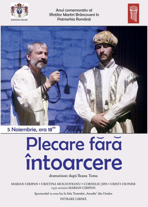 Piesa de teatru „Plecare fără întoarcere“, pusă în scenă la Oradea Poza 75740