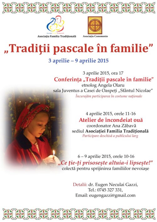 „Tradiţii pascale în familie“ Poza 72908