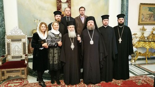 Delegaţia Patriarhiei Române, primită de Patriarhul Ierusalimului Poza 72685