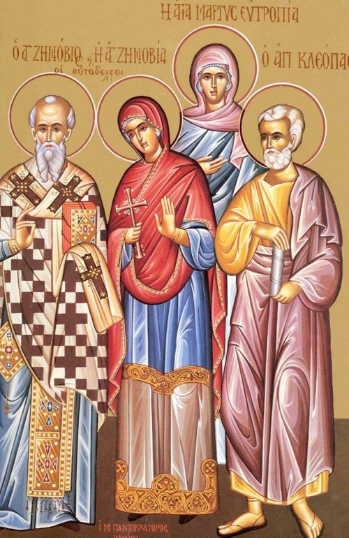 Sf. Sfinţit Mc. Zenovie, Episcopul Ciliciei, şi Sf. Mc. Zenovia, sora sa; Sf. Ap. Cleopa Poza 68559