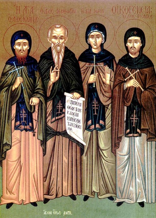 Sfinții Cuvioşi Xenofont, Maria, Arcadie şi Ioan Poza 66146