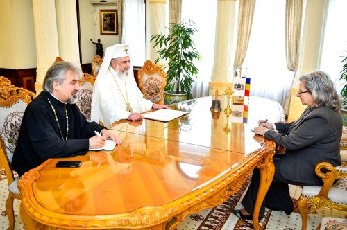 Ambasadorul Israelului la Bucureşti în vizită de prezentare la Patriarhia Română Poza 65318