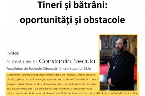 Pr. Constantin Necula conferenţiază la Dej Poza 55090