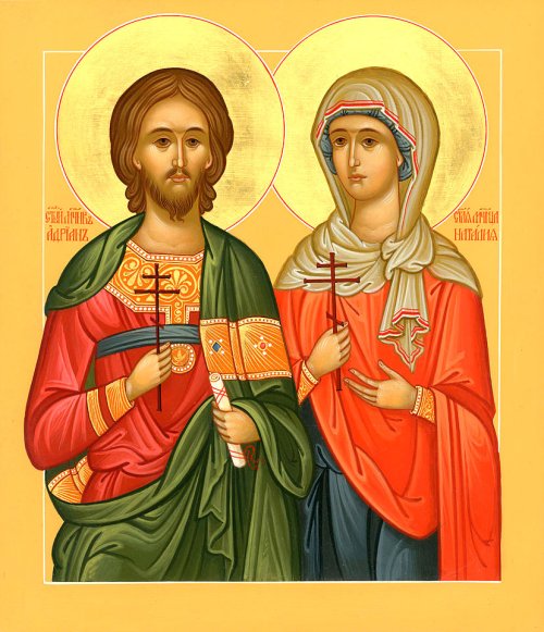 Sfinţii Mucenici Adrian şi Natalia, soţia sa Poza 54276