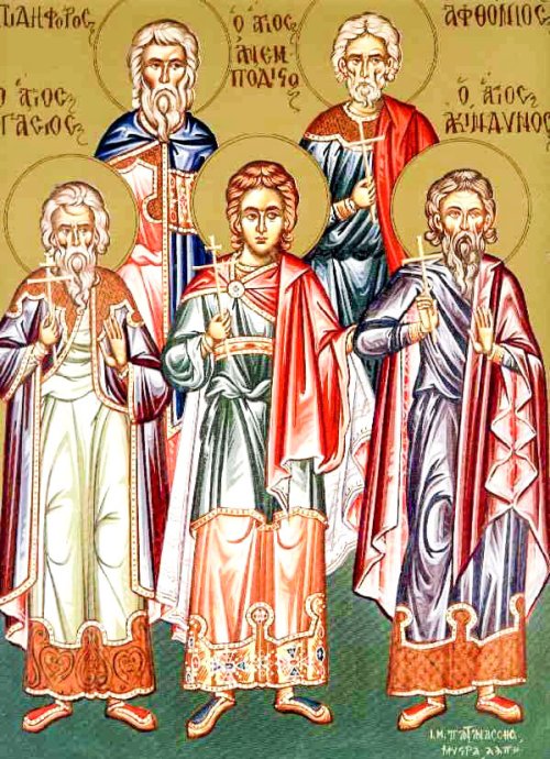 Sfinţii Mucenici Achindin, Pigasie, Aftonie, Elpidifor şi Anempodist Poza 49951