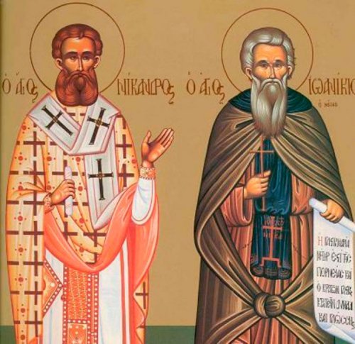 Sfântul Cuvios Ioanichie cel Mare; Sfinţii Sfinţiţi Mucenici Nicandru, Episcopul Mirelor, şi Ermeu Preotul Poza 49852