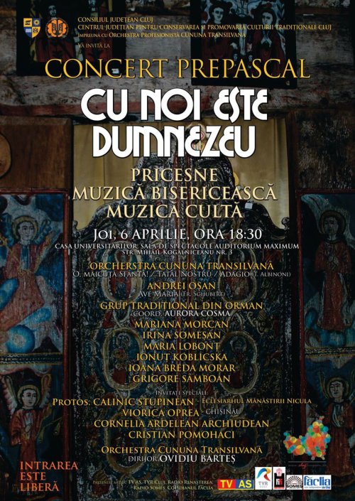 Concert cu pricesne, muzică bisericească și cultă la Cluj-Napoca Poza 41637