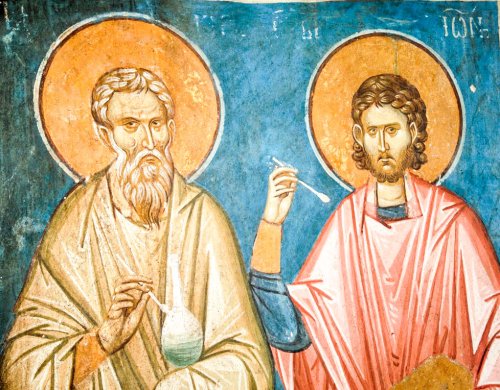 Aducerea moaştelor Sfinţilor Mucenici Doctori fără de arginţi Chir şi Ioan; Sfântul Mucenic Papias Poza 36867