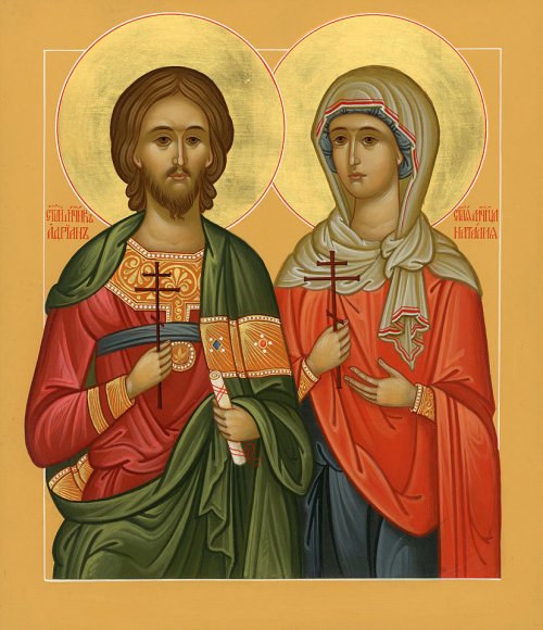 Sfinţii Mucenici Adrian şi Natalia, soţia sa Poza 33168
