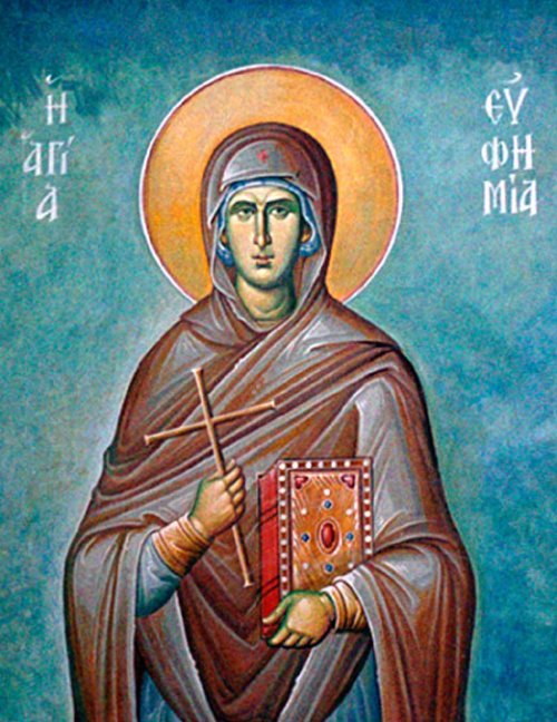 Sfânta Mare Muceniţă Eufimia; Sfintele Muceniţe Meletina şi Ludmila Poza 31888