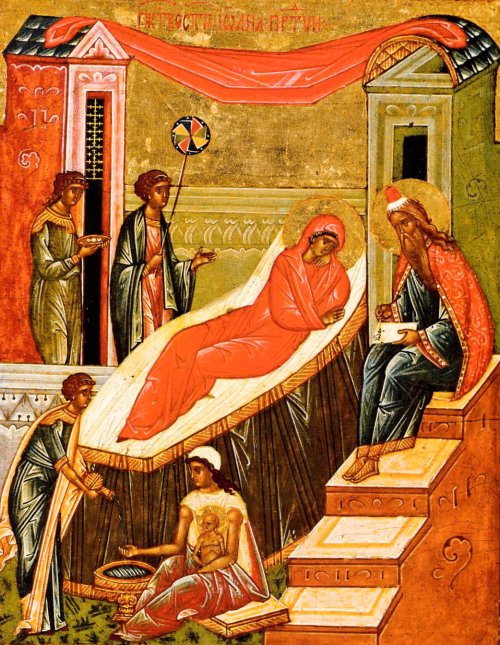 Zămislirea Sfântului Proroc Ioan Botezătorul; Sfintele Cuvioase Xantipa şi Polixenia Poza 31485