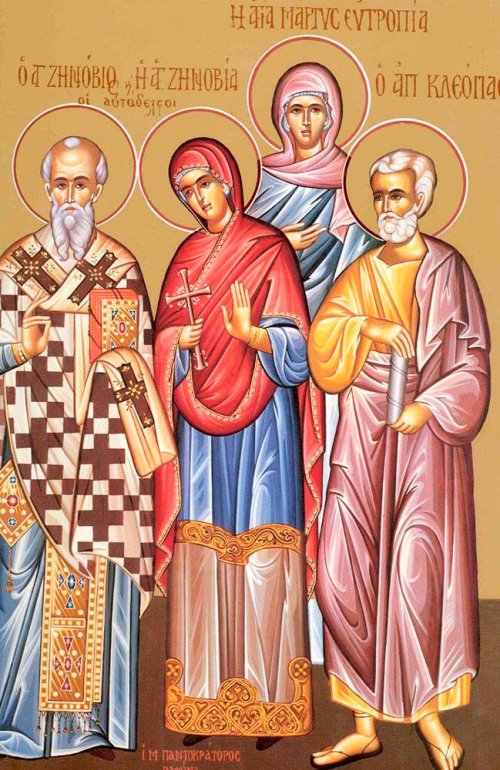 Sfinţii Sfinţit Mucenic Zenovie, Episcopul Ciliciei, şi sora sa, Zenovia; Sfântul Apostol Cleopa Poza 29319