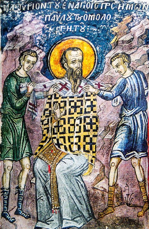 Sfântul Ierarh Pavel Mărturisitorul, Patriarhul Constantinopolului; Sfântul Cuvios Luca din Sicilia Poza 28838