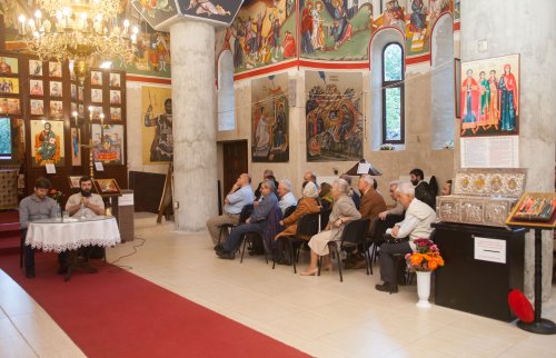 Conferință despre pictura bisericească la Parohia Iancu Vechi-Mătăsari Poza 18006
