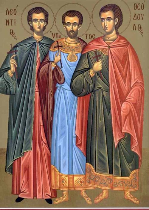 Sf. Mc. Leontie, Ipatie şi Teodul; Sf. Cuv. Erasm Poza 16472
