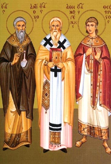 Sfântul Sfinţit Mucenic Atinoghen cu cei 10 ucenici ai lui; Sfânta Muceniţă Iulia Poza 14483