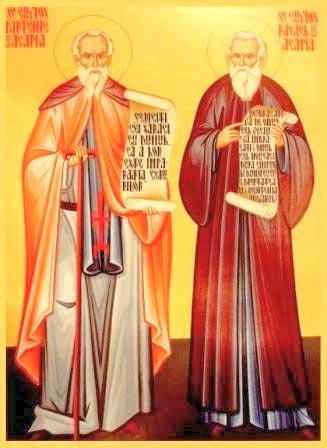 Sfinţii Cuvioşi Simeon şi Ioan Pustnicul; Sfântul Proroc Iezechiel; Sfinţii Cuvioşi Rafael şi Partenie, de la Agapia Veche Poza 14124