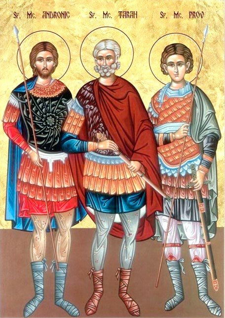 Sfinţii Mucenici Prov, Tarah şi Andronic; Sfântul Ierarh Cosma, episcopul Maiumei Poza 8718