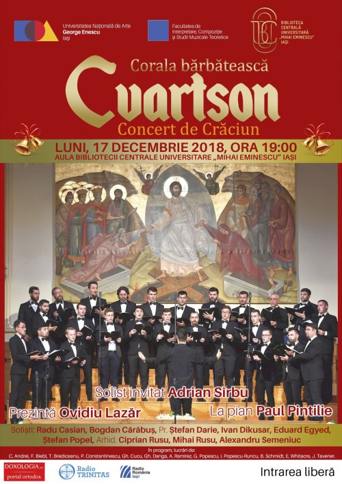 Concert extraordinar de colinde - Corala bărbătească „Cvartson” Poza 4145