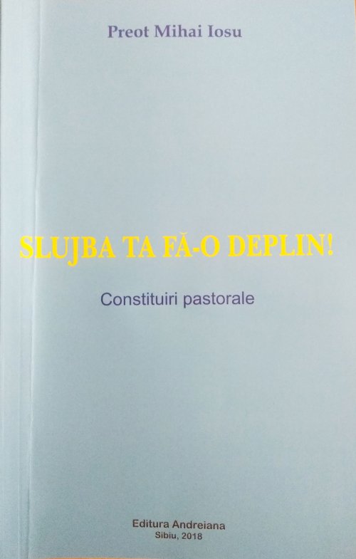 Lucrare despre Teologia Pastorală, apărută la Sibiu Poza 360