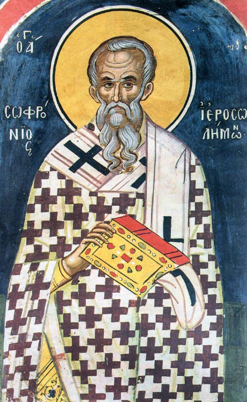 Sfântul Ierarh Sofronie, Patriarhul Ierusalimului (Începutul Postului Sfintelor Paşti. Zi aliturgică. Canonul cel Mare) Poza 114847