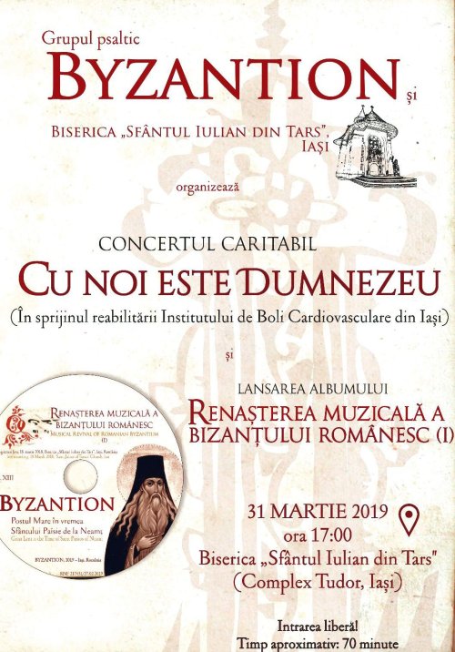 Corul „Byzantion” cântă pentru reabilitarea Institutului de Cardiologie Iaşi Poza 113951