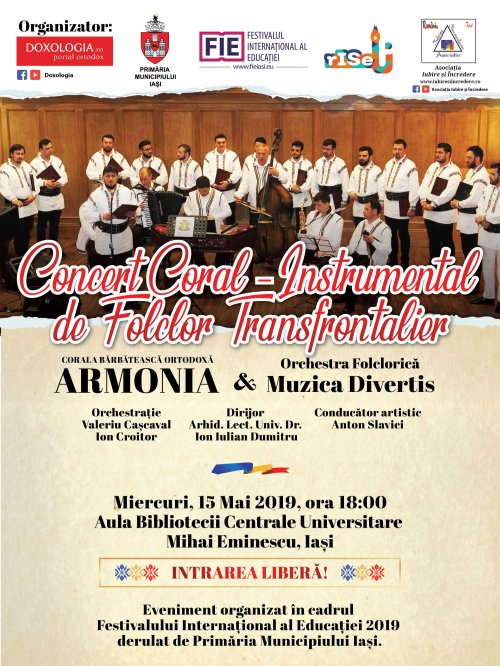 Concert coral-instrumental de folclor transfrontalier Poza 115706