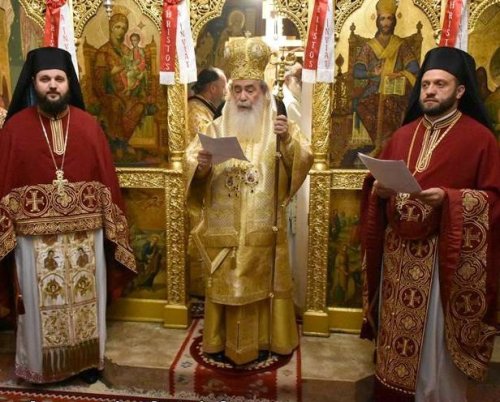 Slujire patriarhală la biserica românească „Sfântul Gheorghe” din Ierusalim Poza 115717