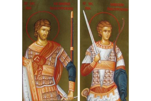 Sf. Mc. Nicandru şi Marcian; Aducerea moaştelor Sf. Mare Mc. Teodor Stratilat  Poza 118122