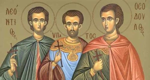 Sf. Mc. Leontie, Ipatie  şi Teodul; Sf. Cuv. Erasm Poza 118803
