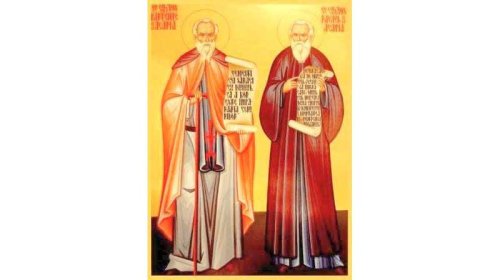 Sfinţii Cuvioşi Simeon şi Ioan Pustnicul; Sfântul Proroc Iezechiel; Sfinţii Cuvioşi Rafael şi Partenie, de la Agapia Veche Poza 121575