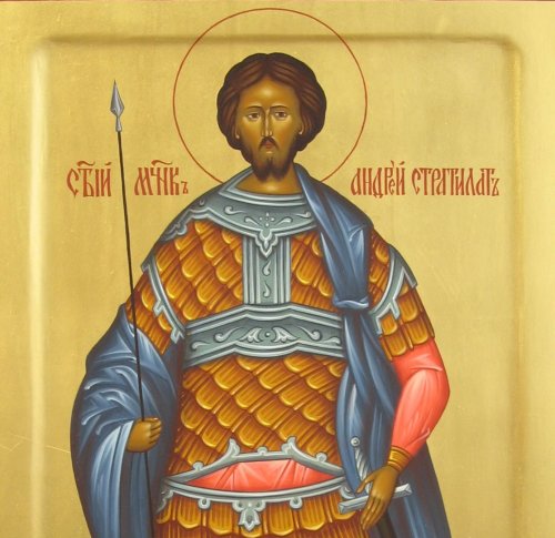 Sf. Mc. Andrei Stratilat, Timotei, Agapie şi Tecla Poza 123827