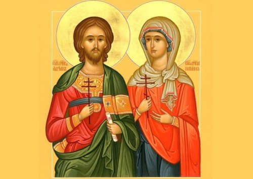 Sfinţii Mucenici Adrian şi Natalia, soţia sa Poza 124475