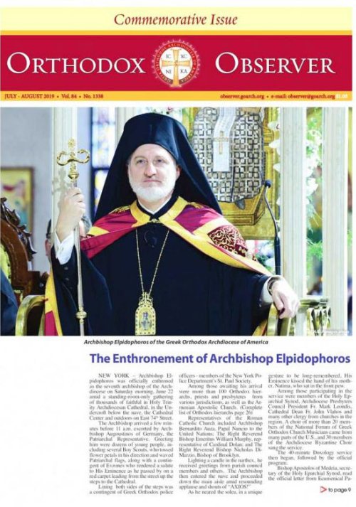 „The Orthodox Observer”, ziarul Ortodoxiei americane Poza 128704