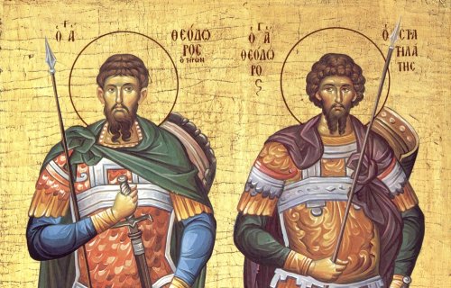 Acatistul Sfinților Mari Mucenici Teodor Stratilat (8 Februarie) și Teodor Tiron (17 februarie) Poza 138783