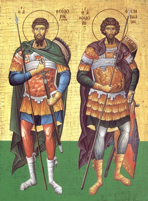 Acatistul Sfinților Mari Mucenici Teodor Stratilat (8 Februarie) și Teodor Tiron (17 februarie) Poza 138784