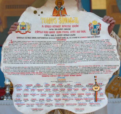 Tomos Sinodal pentru proclamarea canonizării Sfântului Ierarh Dionisie Erhan Poza 130608