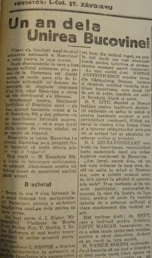 1 decembrie 1919: Prima aniversare a Marii Uniri Poza 133655
