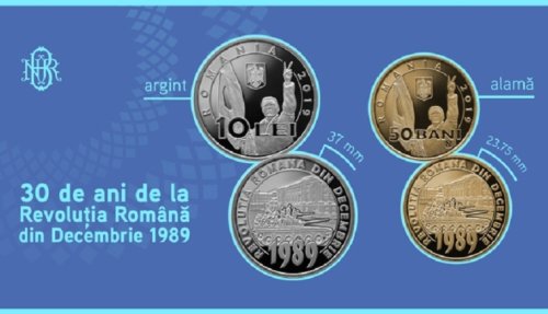Monedă dedicată Revoluţiei Române Poza 134874