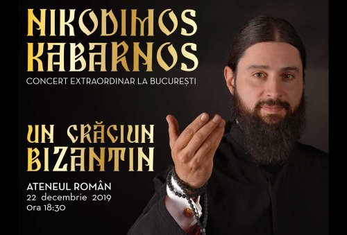 Protopsaltul grec arhim. Nikodimos Kabarnos, în concert la București Poza 135489