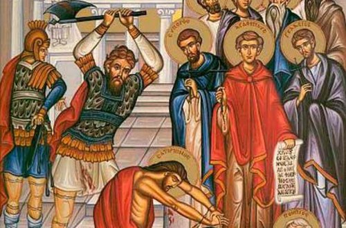 Sfinţii 10 Mucenici din Creta; Sf. Ier. Pavel, Arhiepiscopul Neocezareei  Poza 135958