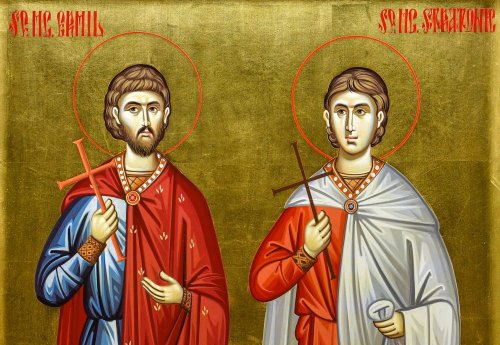 Sf. Mc. Ermil şi Stratonic;  Sf. Ier. Iacob, Episcop de Nisibe Poza 136940