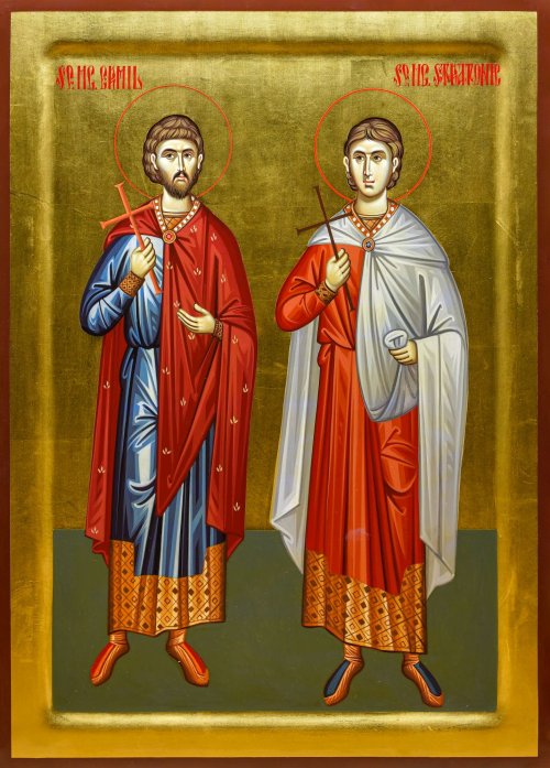 Sf. Mc. Ermil şi Stratonic;  Sf. Ier. Iacob, Episcop de Nisibe Poza 136941