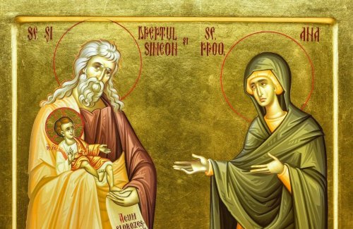Sfântul şi Dreptul Simeon, primitorul de Dumnezeu; Sfânta Prorociţă Ana Poza 138424