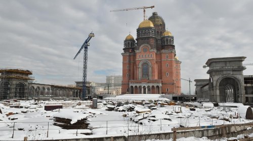 Stadiul lucrărilor pe șantierul Catedralei Naționale Poza 138847